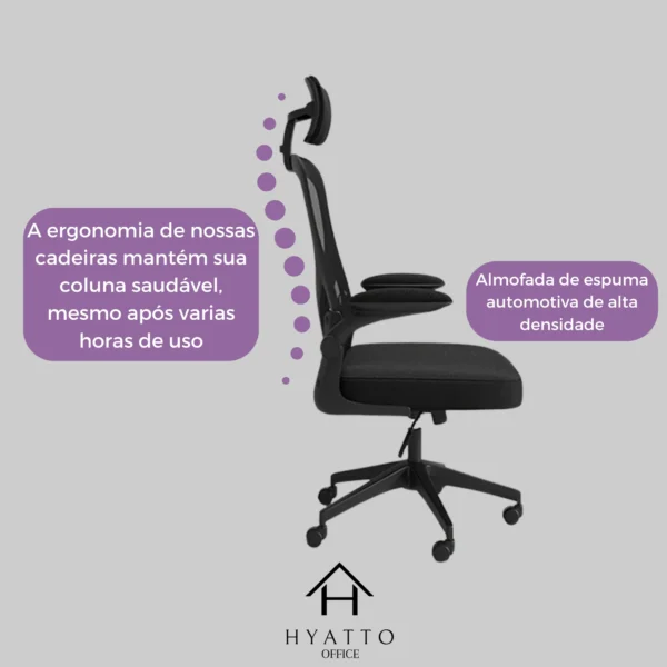 Ergonomic Office Chair Black - HC001 - Image 3