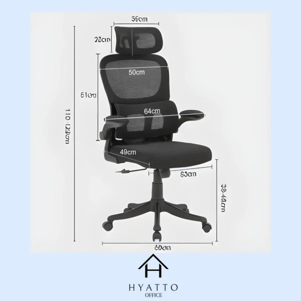 Ergonomic Office Chair Black - HC004 - Image 3