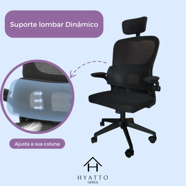 Ergonomic Office Chair Black - HC004 - Image 4