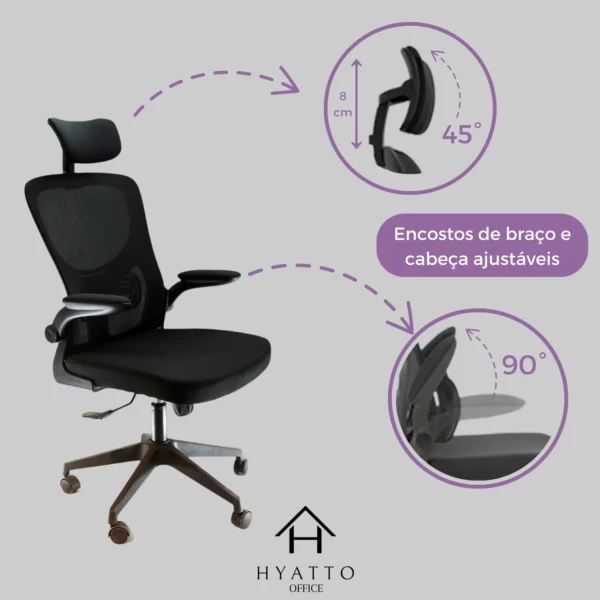 Ergonomic Office Chair Black - HC001 - Image 7
