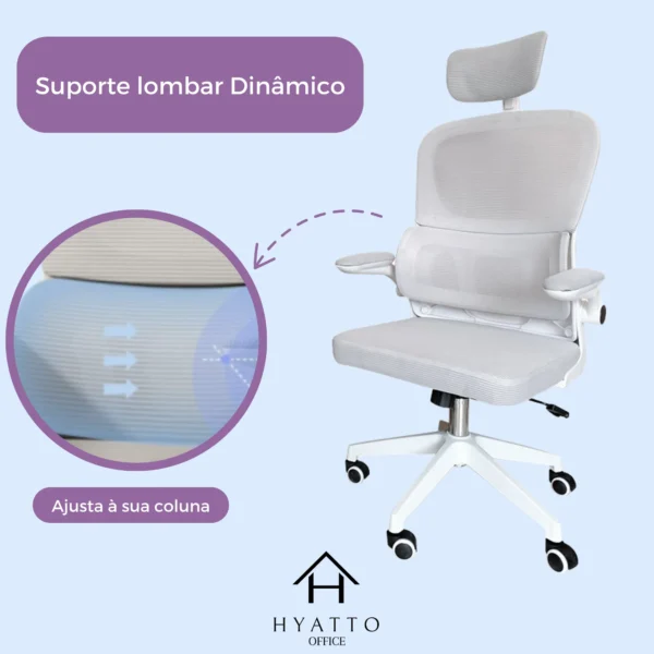 Ergonomic Office Chair White - HC004 - Image 6