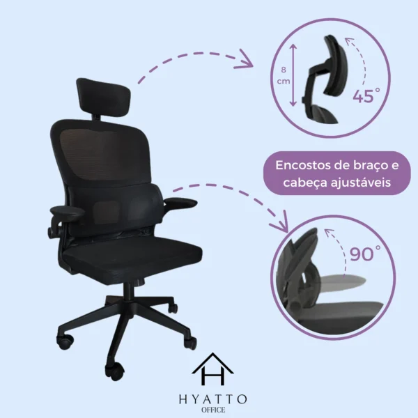 Ergonomic Office Chair Black - HC004 - Image 5