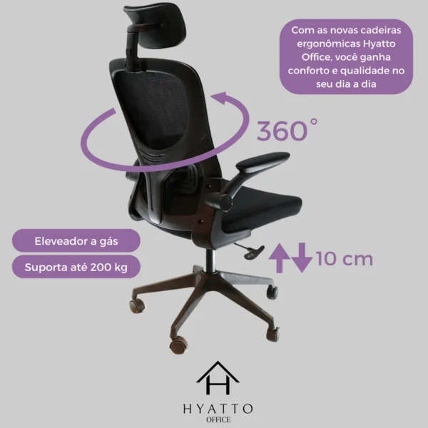 Ergonomic Office Chair Black - HC001 - Image 6