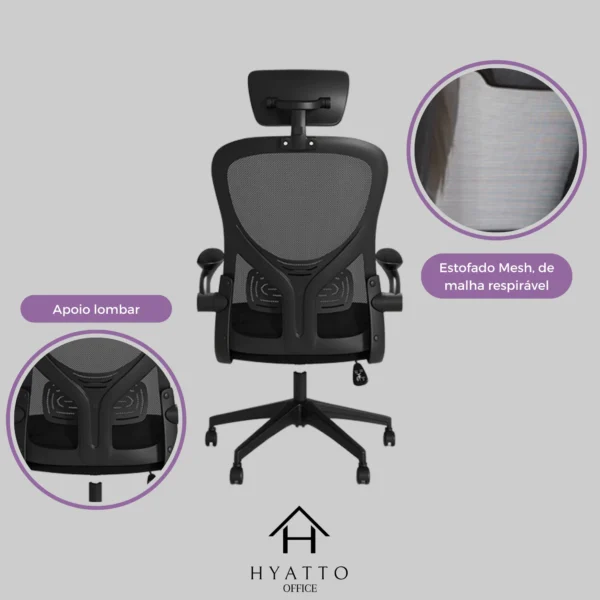 Ergonomic Office Chair Black - HC001 - Image 5