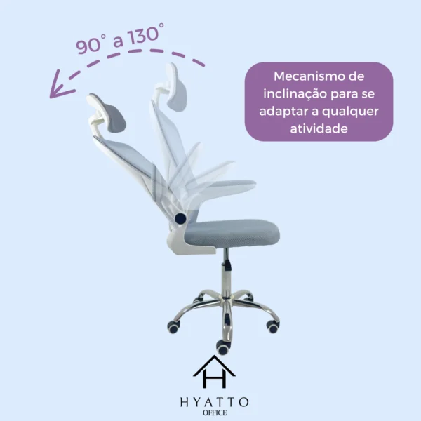 Ergonomic Office Chair White - HC004 - Image 3