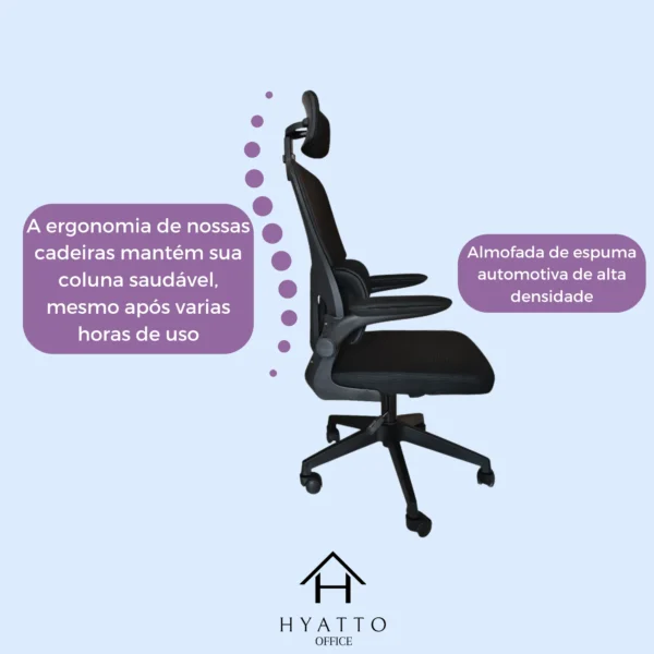 Ergonomic Office Chair Black - HC004 - Image 8