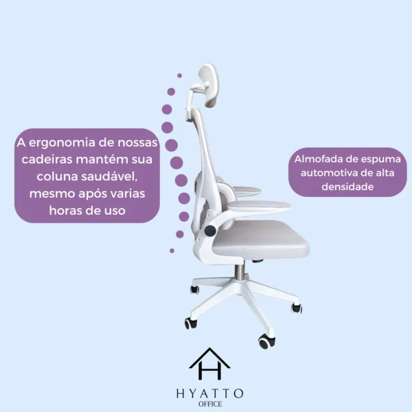 Ergonomic Office Chair White - HC004 - Image 7